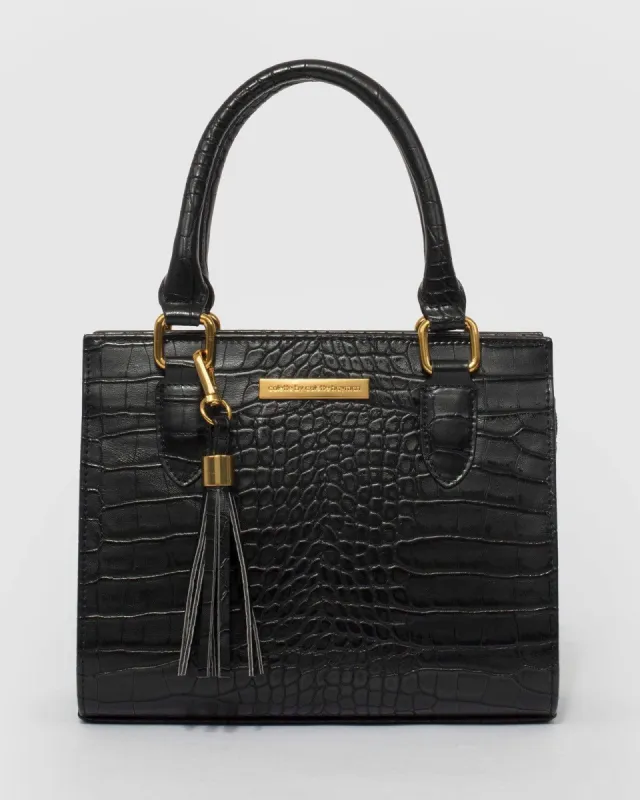 Black Sia Tassel Mini Bag sold by Collete Hayman