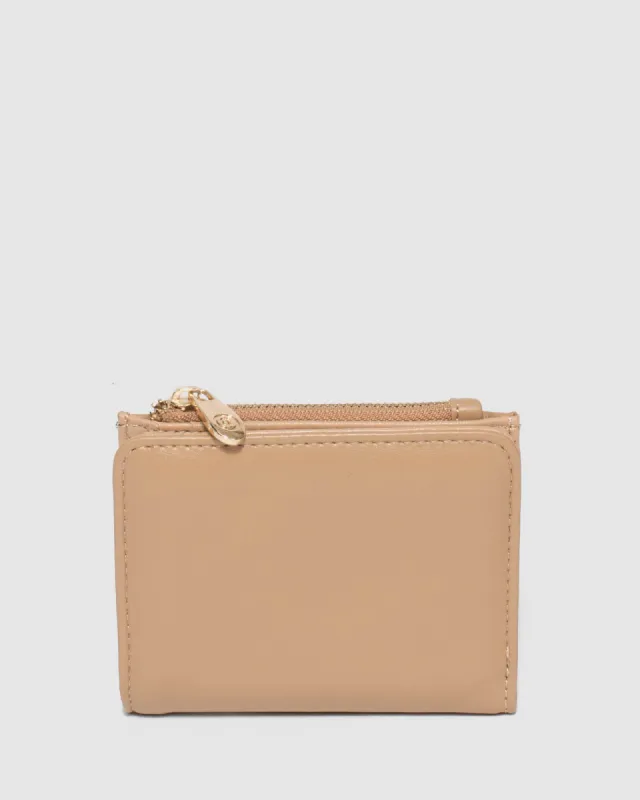 Plain Nude Han Mini Wallet sold by Collete Hayman