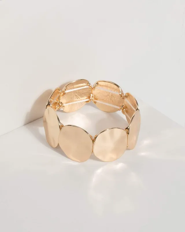 Gold Multi Disc Bracelet sold by Collete Hayman