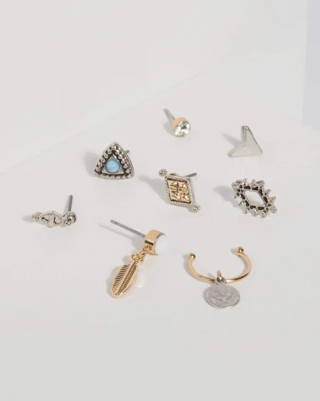 Mixed Metal Cuff Earrings sold by Collete Hayman