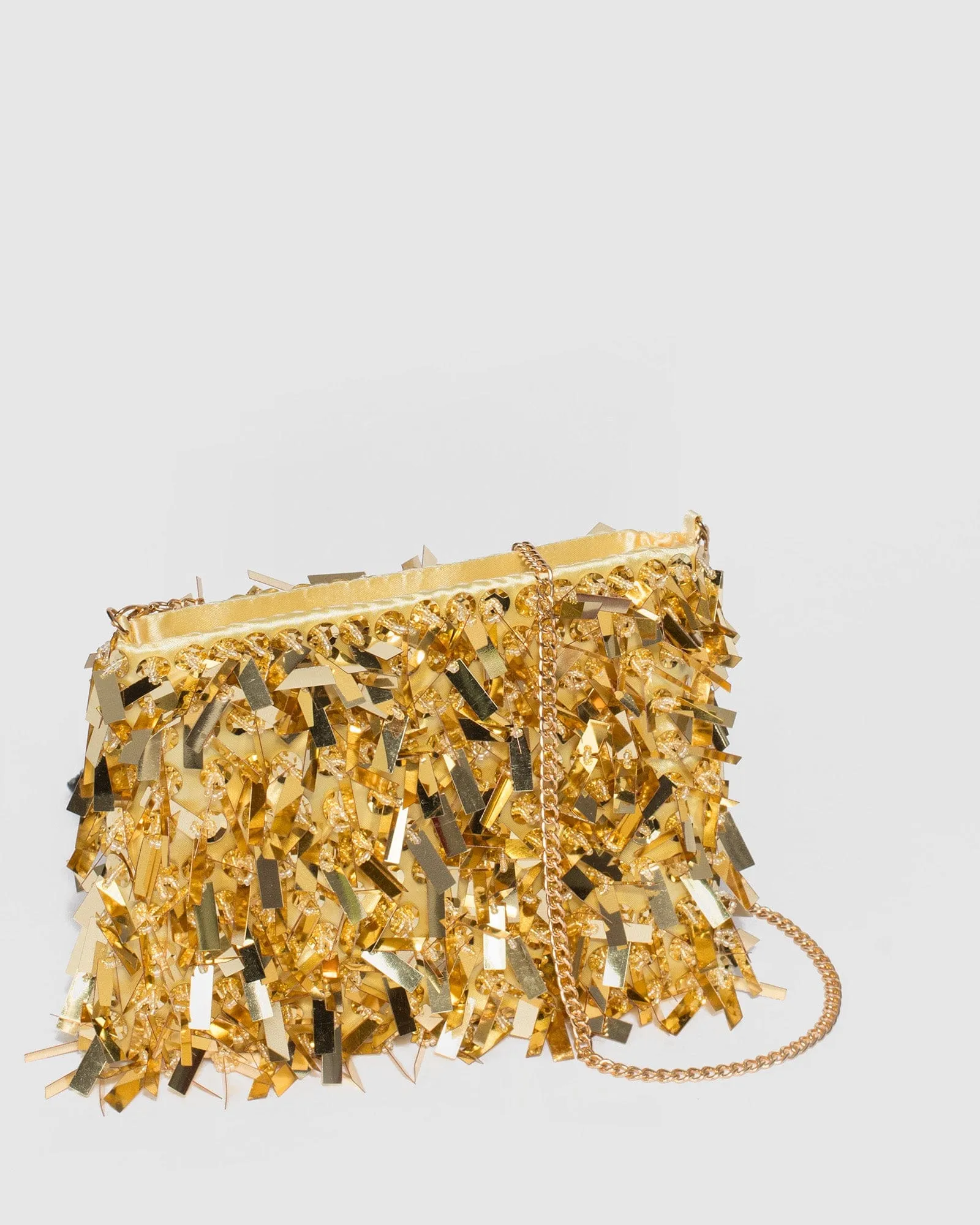 Gold Peta Fringe Crossbody Bag sold by Collete Hayman product image thumbnail 2