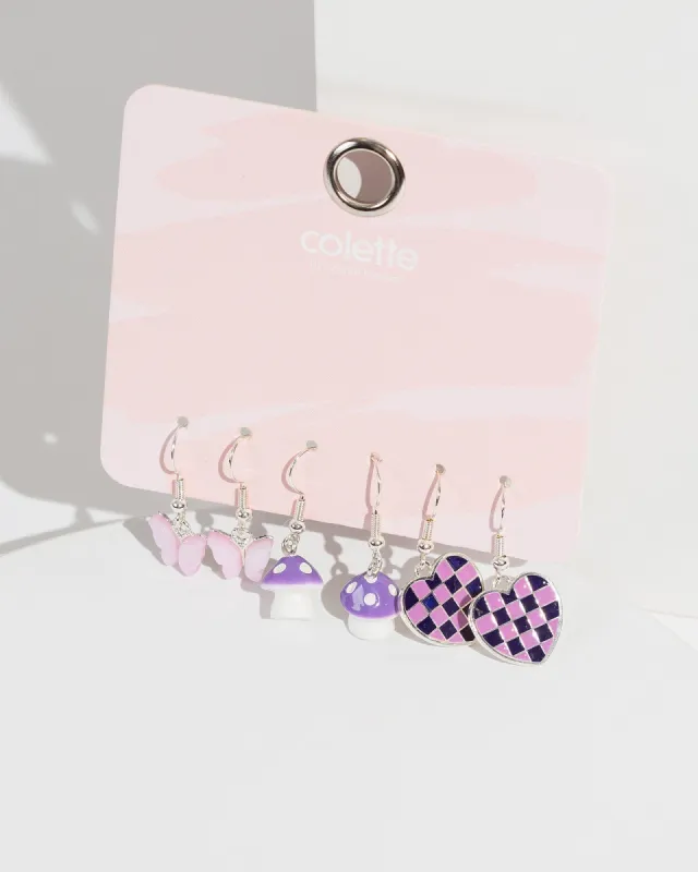 Purple Mixed Earring Pack sold by Collete Hayman