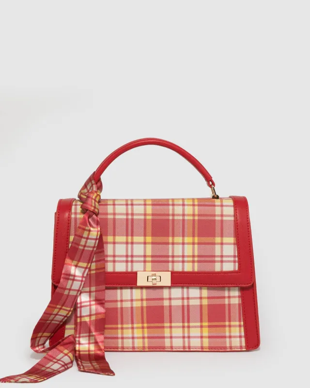 Print Bailey Scarf Top Handle Bag sold by Collete Hayman
