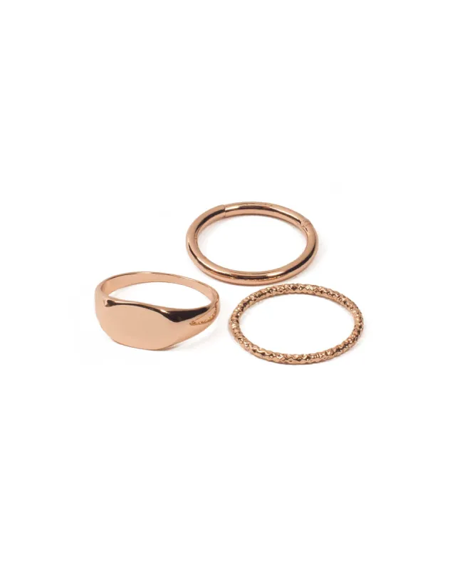 Gold Tone Hammer And Smooth Set Pack - Medium sold by Collete Hayman
