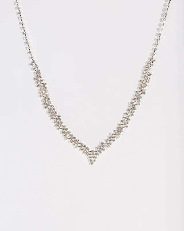 Crystal V Necklace sold by Collete Hayman