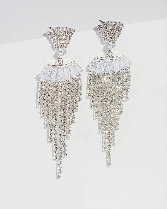 Crystal Chandelier Drop Earrings sold by Collete Hayman