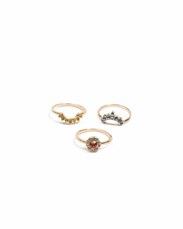 Interlock Multi Stone Ring Pack - Large sold by Collete Hayman