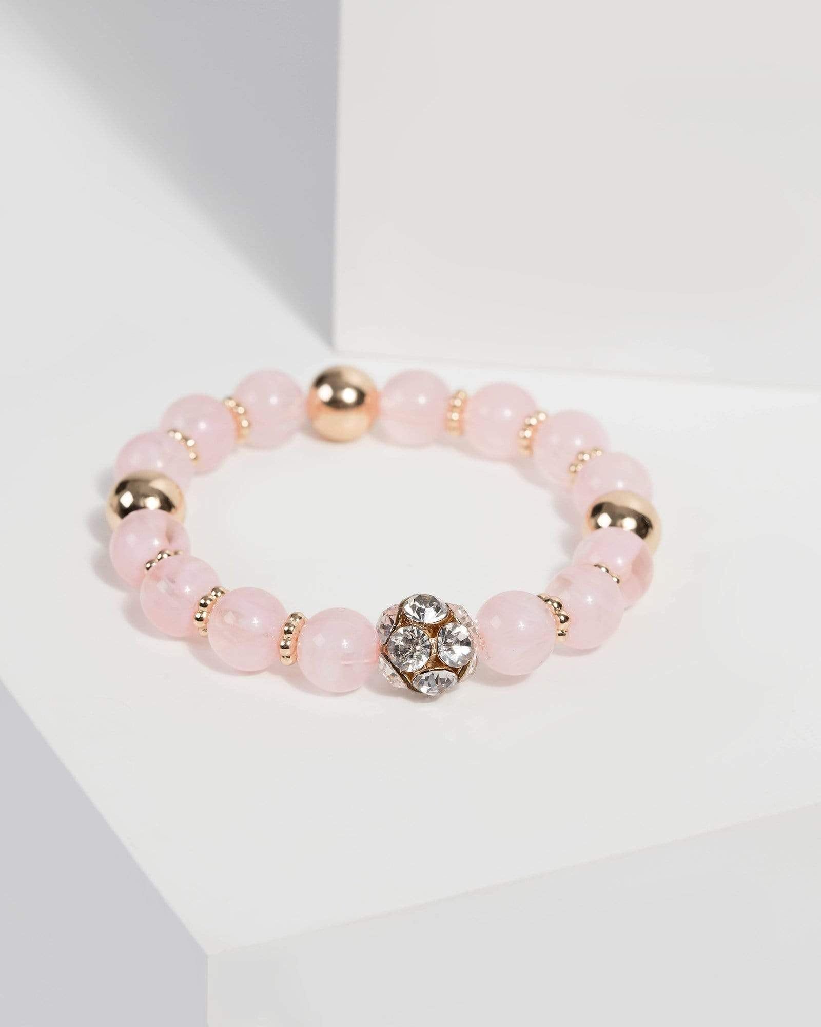 Pink Stretch Beaded Bracelet sold by Collete Hayman