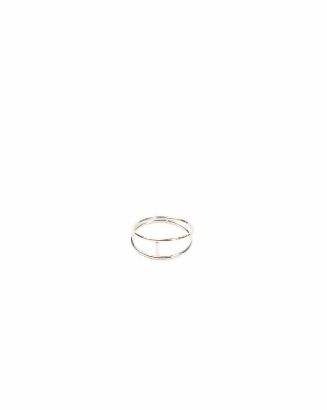Fine Metal Cross Bar Ring - Medium sold by Collete Hayman