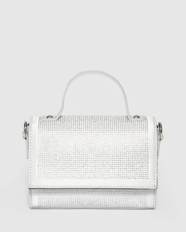 Silver Milo Mini Top Handle Bag sold by Collete Hayman