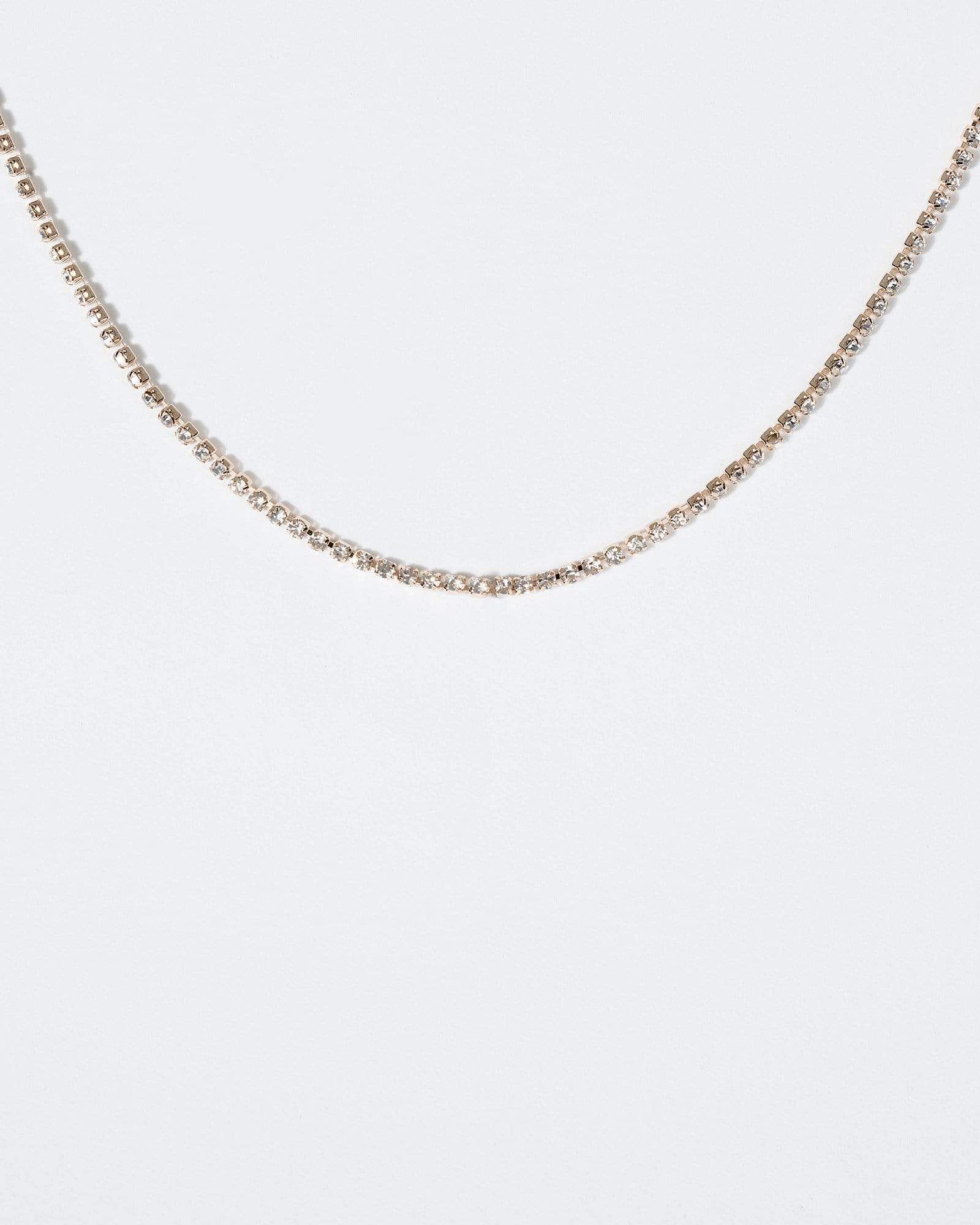 Gold Crystal Chain Fine Necklace sold by Collete Hayman product image thumbnail 2