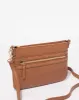 Tan Large Zip Pocket Crossbody Bag sold by Collete Hayman