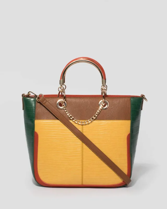 Multi Colour Claire Chain Tote Bag sold by Collete Hayman