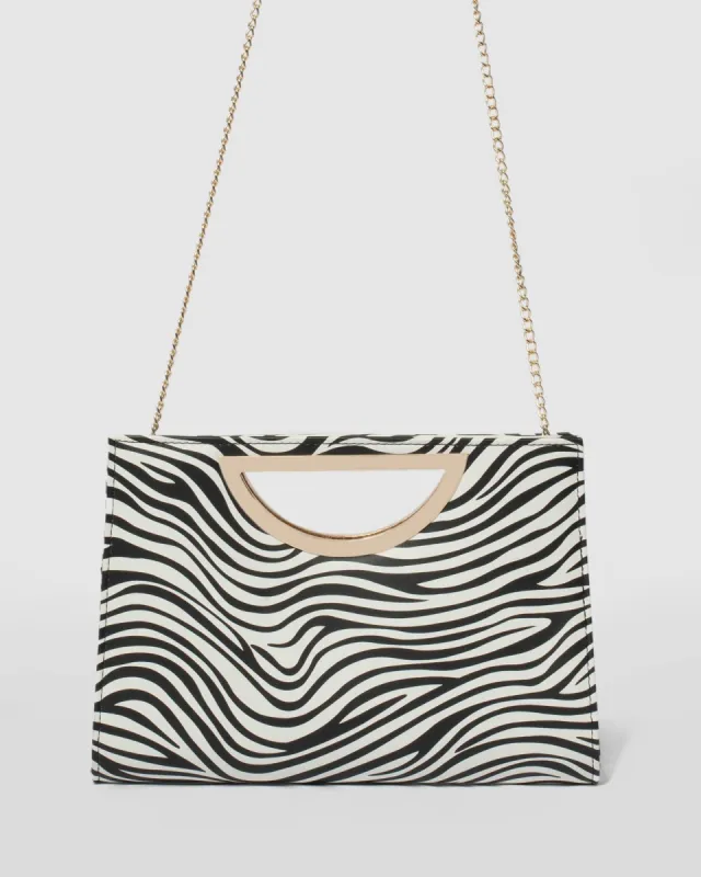 Monochrome Harmony Clutch Bag sold by Collete Hayman