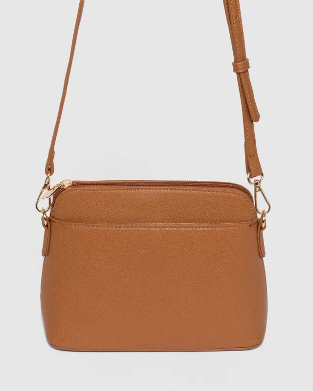 Tan Karen Crossbody Bag sold by Collete Hayman