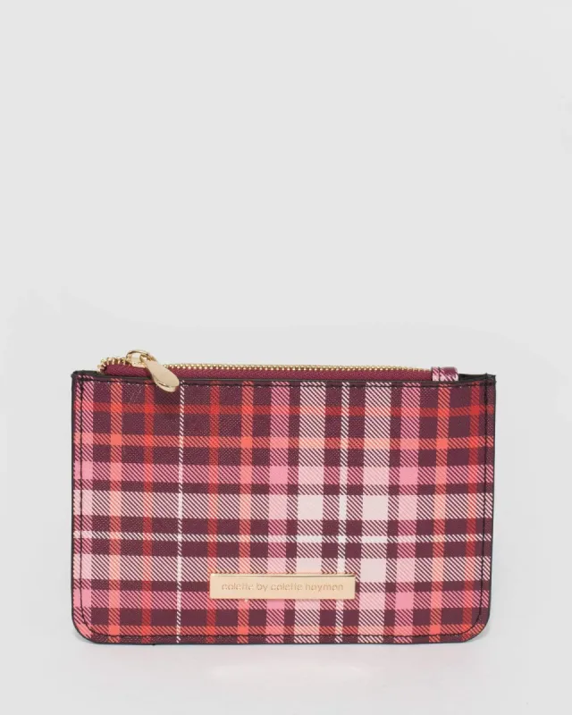 Red Check Kris Purse sold by Collete Hayman