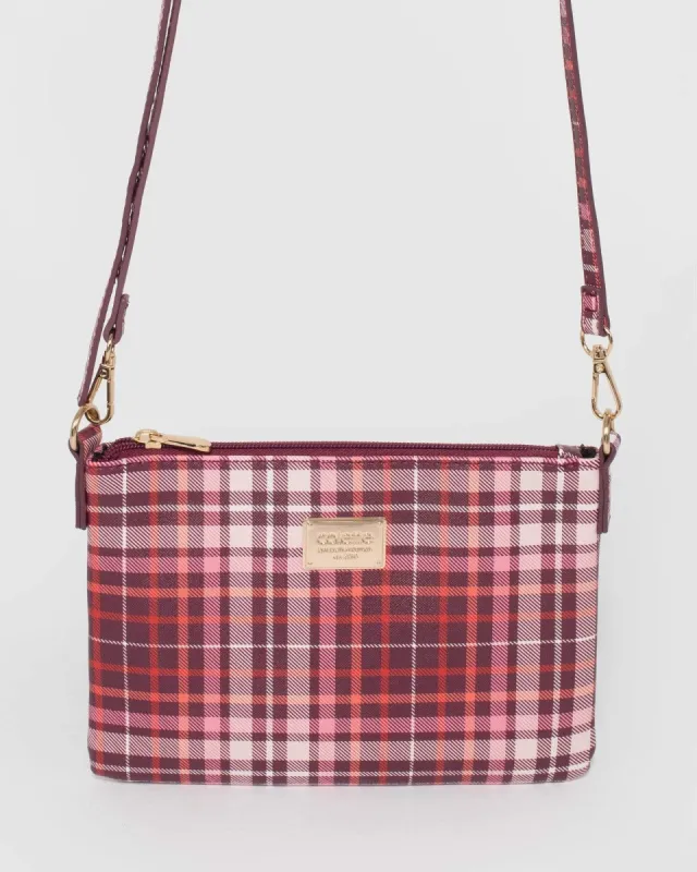 Red Peta Strap Cross Body Bag sold by Collete Hayman