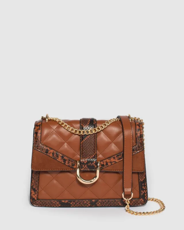 Tan Rachel Ring Crossbody Bag sold by Collete Hayman