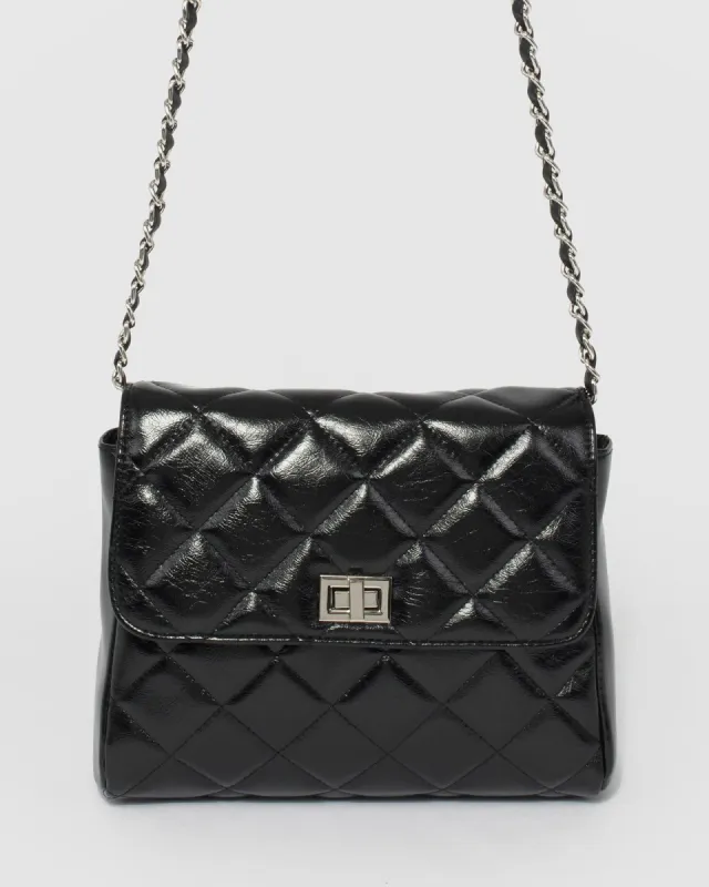 Black Sonja Quilt Cross Body made by Collete Hayman