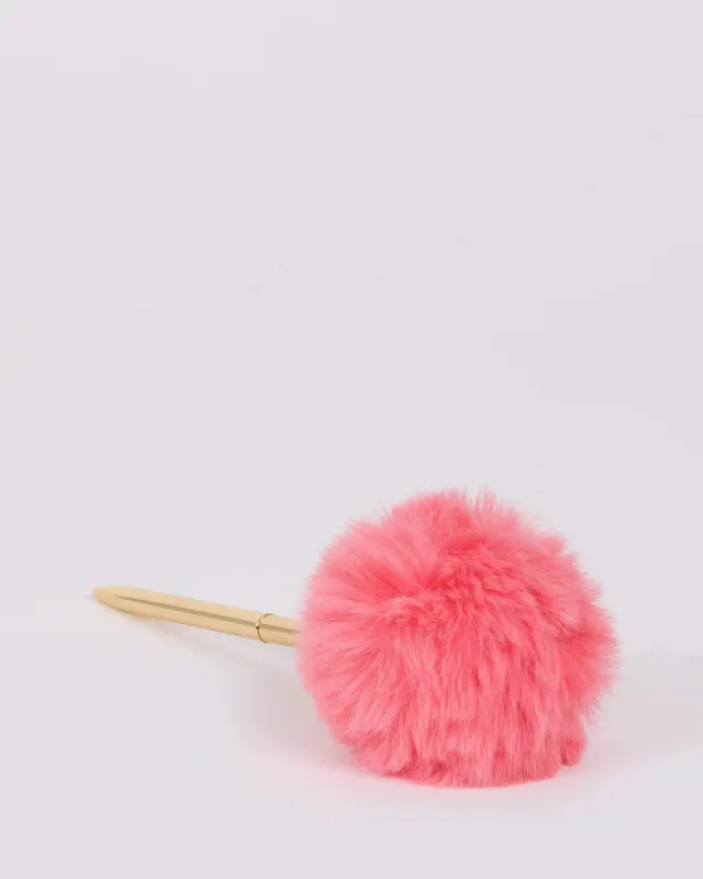 Peach Pom Pom Ballpoint Pen sold by Collete Hayman