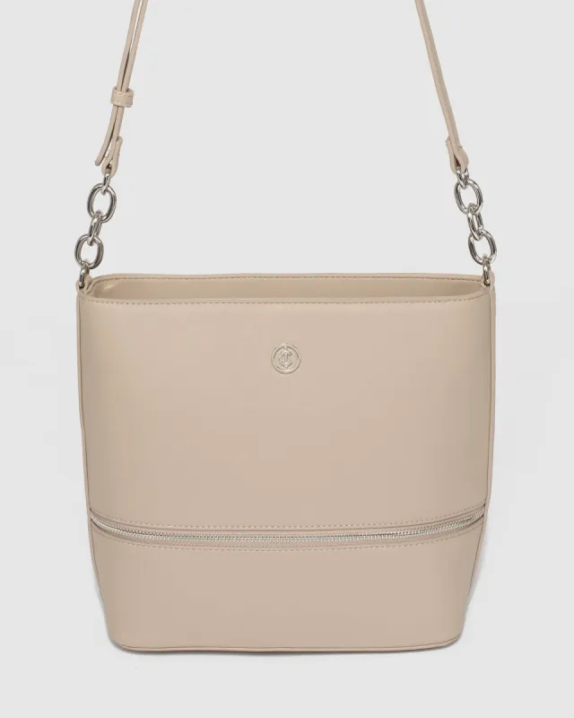 Pia Taupe  Pouch Crossbody Bag sold by Collete Hayman