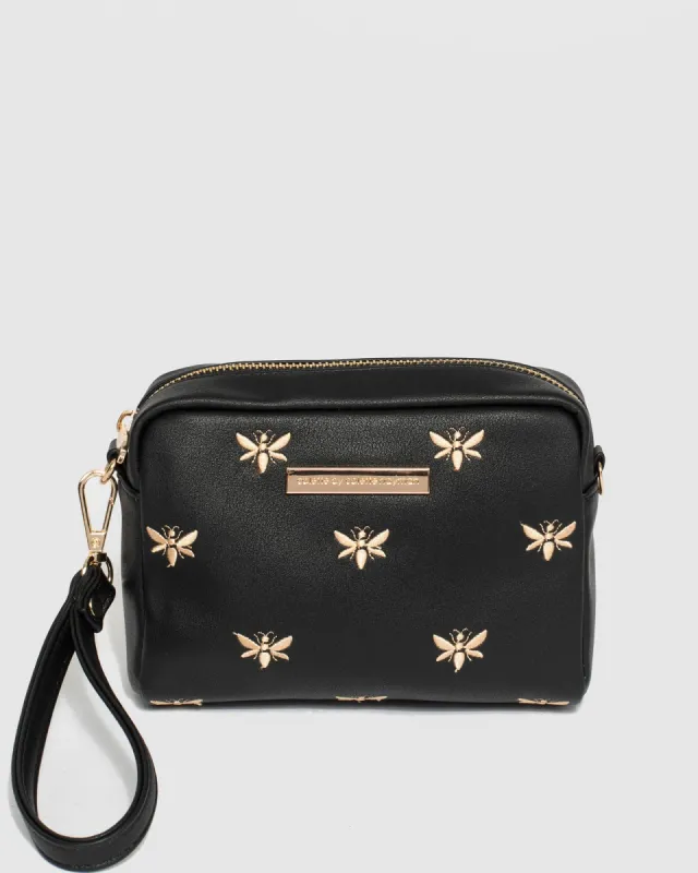 Black Suri Bee Crossbody Bag sold by Collete Hayman