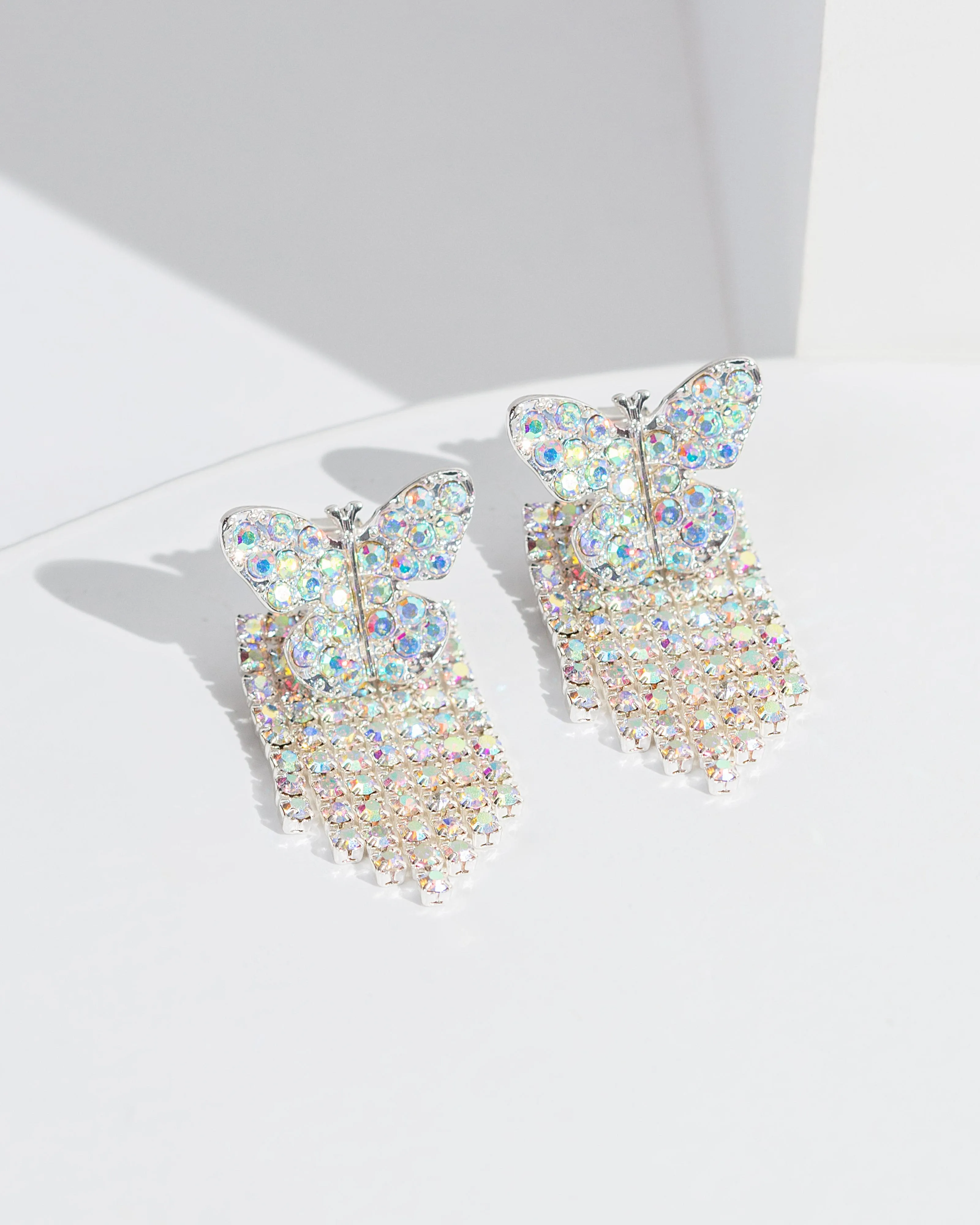 Crystal Butterfly Earrings sold by Collete Hayman