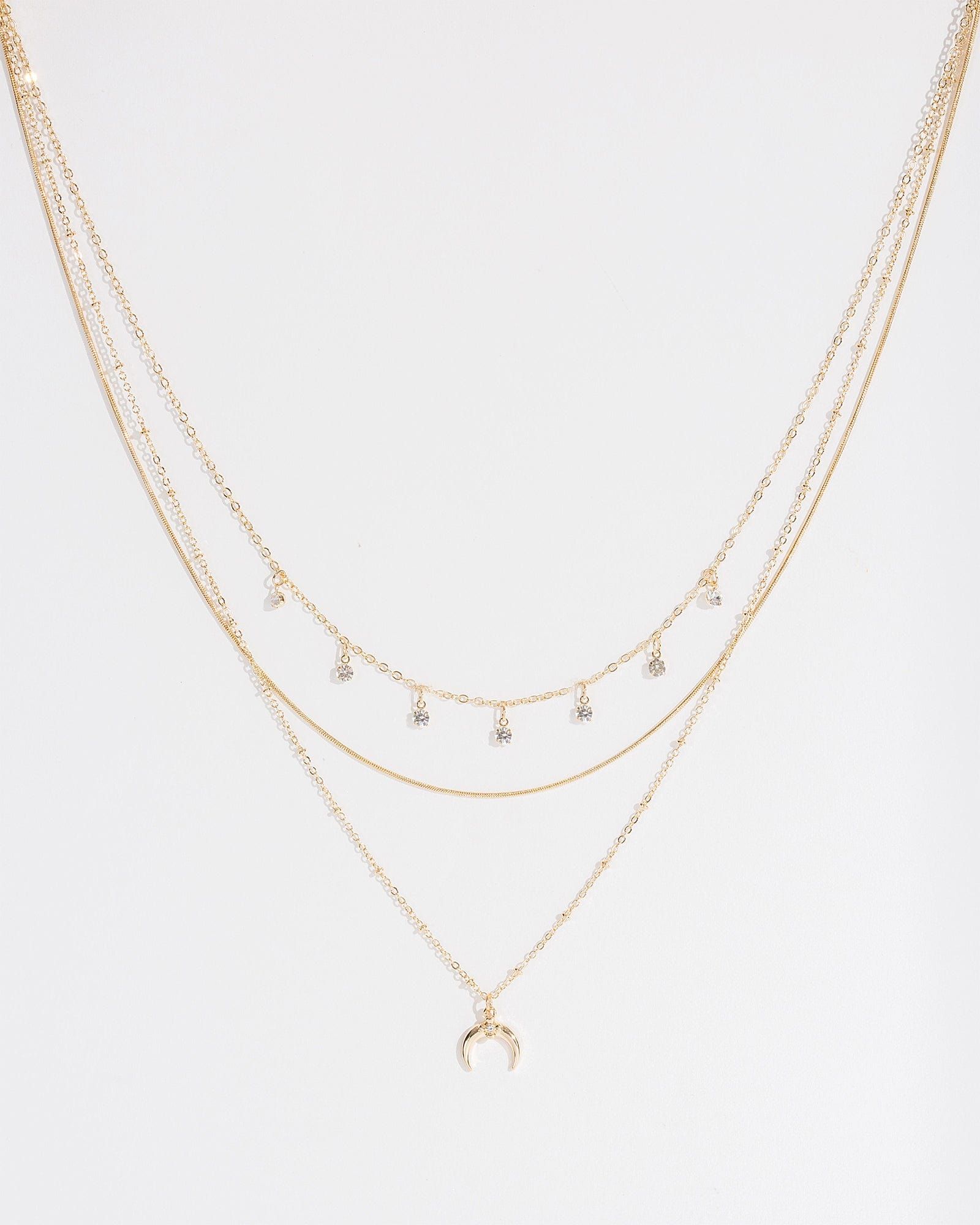 Crystal Horn Detail Necklace Pack sold by Collete Hayman product image thumbnail 2