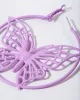 Purple Butterfly Hoop Earrings sold by Collete Hayman