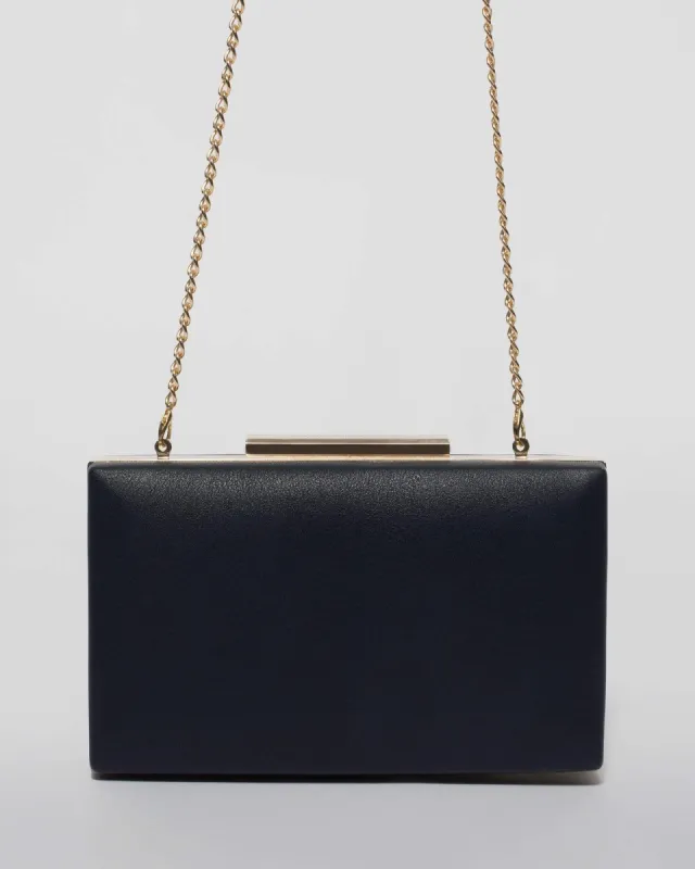Navy Jaimi Clutch Bag sold by Collete Hayman