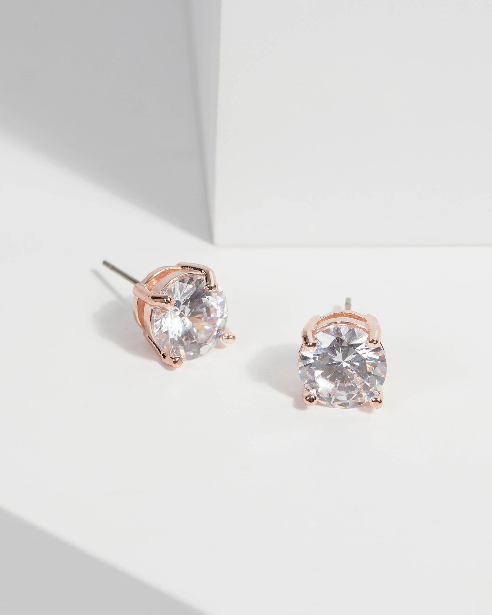 Cubic Zirconia 8mm Stud Earrings sold by Collete Hayman