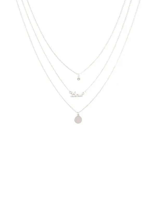 Disc Stone Love 3 Row Necklace sold by Collete Hayman