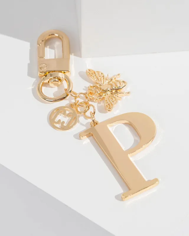 P - Initial Bag Charm Bee sold by Collete Hayman