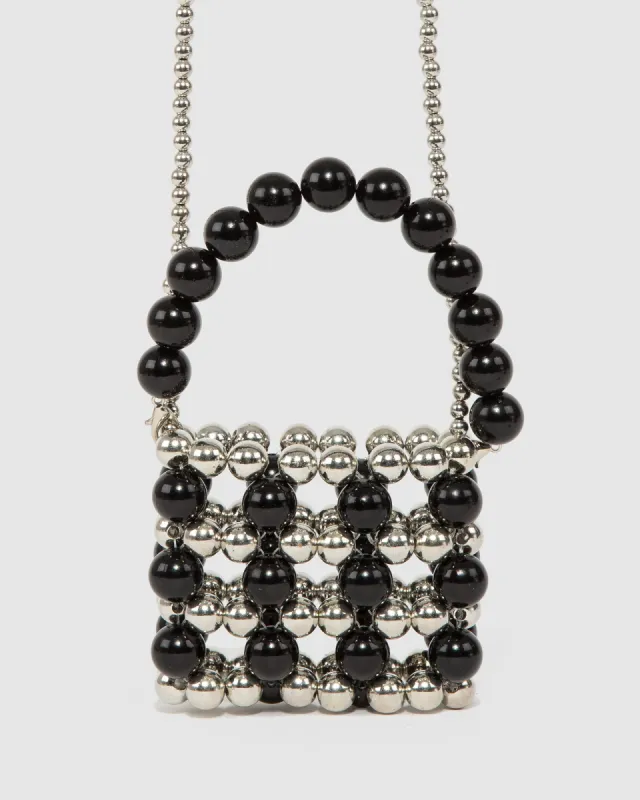 Black Scarlett Pearl Mini Bag sold by Collete Hayman