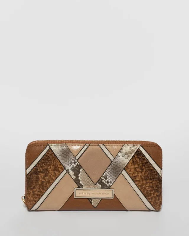 Multi Colour Nina Arrow Panel Wallet sold by Collete Hayman