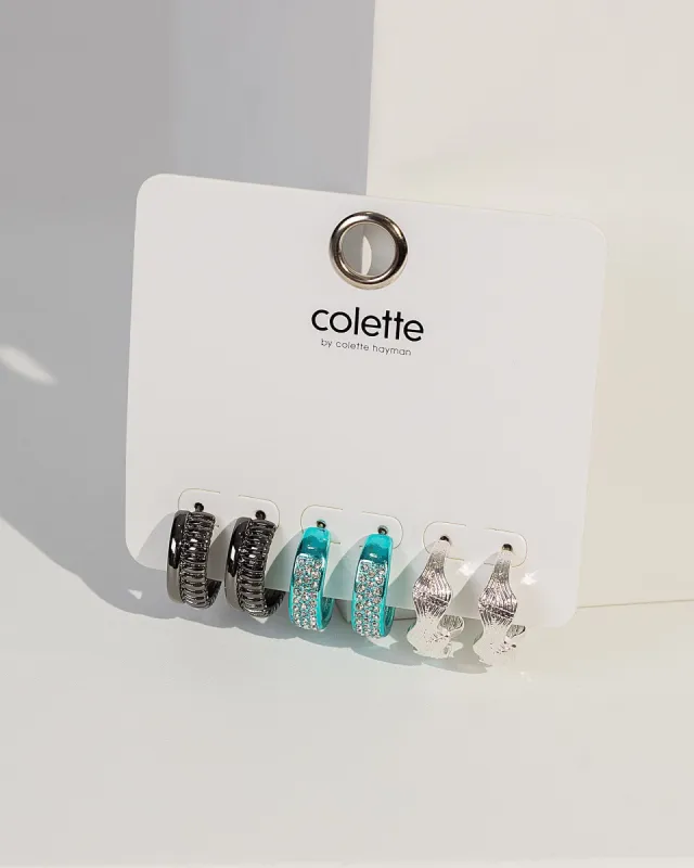 Multi Colour Double Hoop Earring Pack sold by Collete Hayman