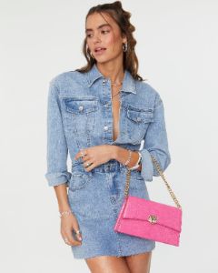 Pink Alana Lock Shoulder Bag sold by Collete Hayman