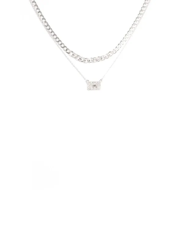 2 Pack Pave Stone Necklace sold by Collete Hayman