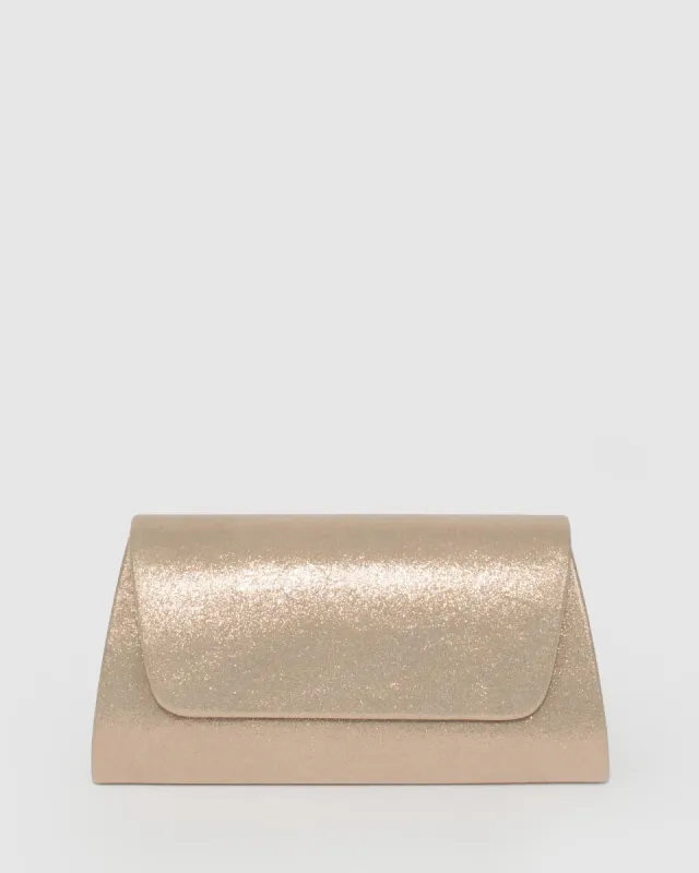 Gold Leaha Clutch Bag sold by Collete Hayman