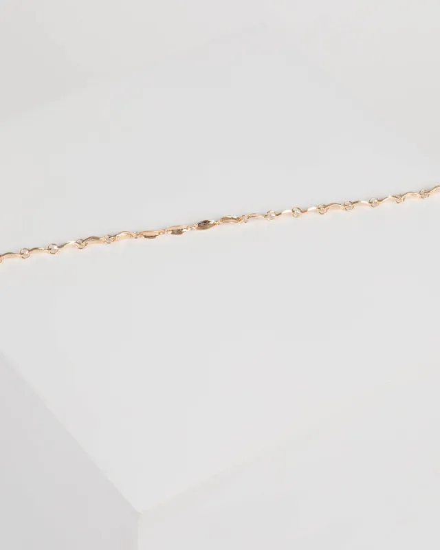 Gold Single Linked Chain Choker sold by Collete Hayman