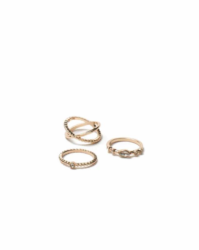 Metal Cut Out Diamante Ring Pack - Medium sold by Collete Hayman