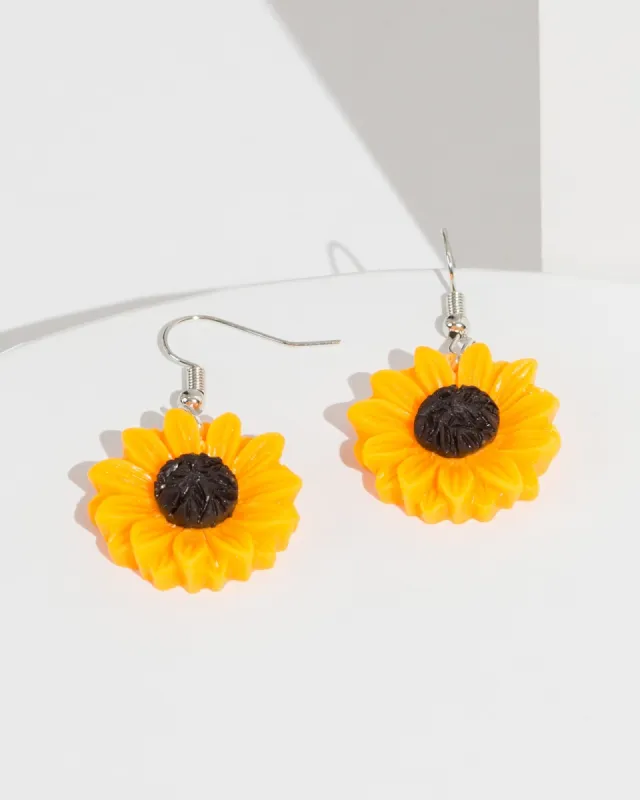 Yellow Sunflower Earrings sold by Collete Hayman