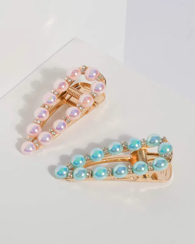 Multi Pearl Hair Clips sold by Collete Hayman
