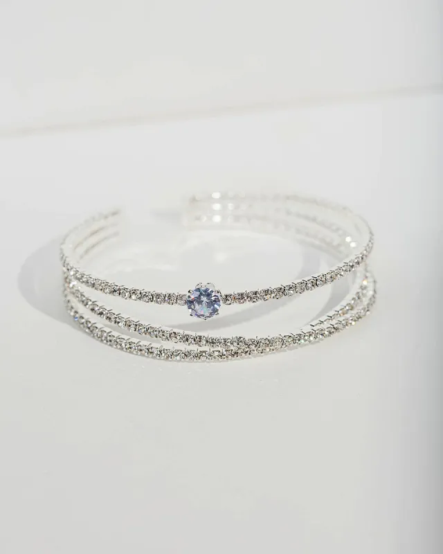 Crystal Twist Wrap Cuff Bracelet sold by Collete Hayman