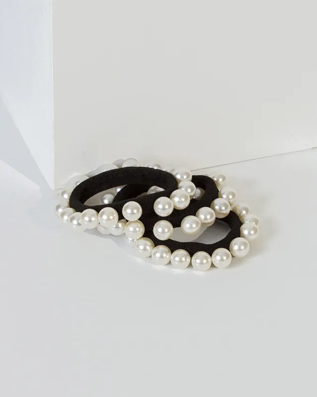Pearl Detail 3 Pack Hair Ties sold by Collete Hayman