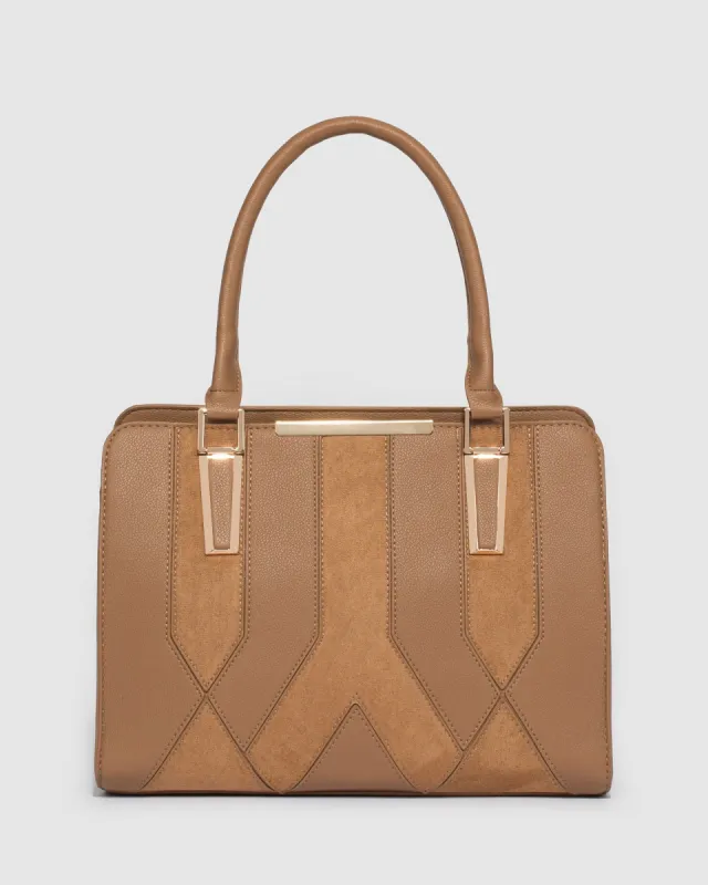 Caramel Norna Tote Bag sold by Collete Hayman
