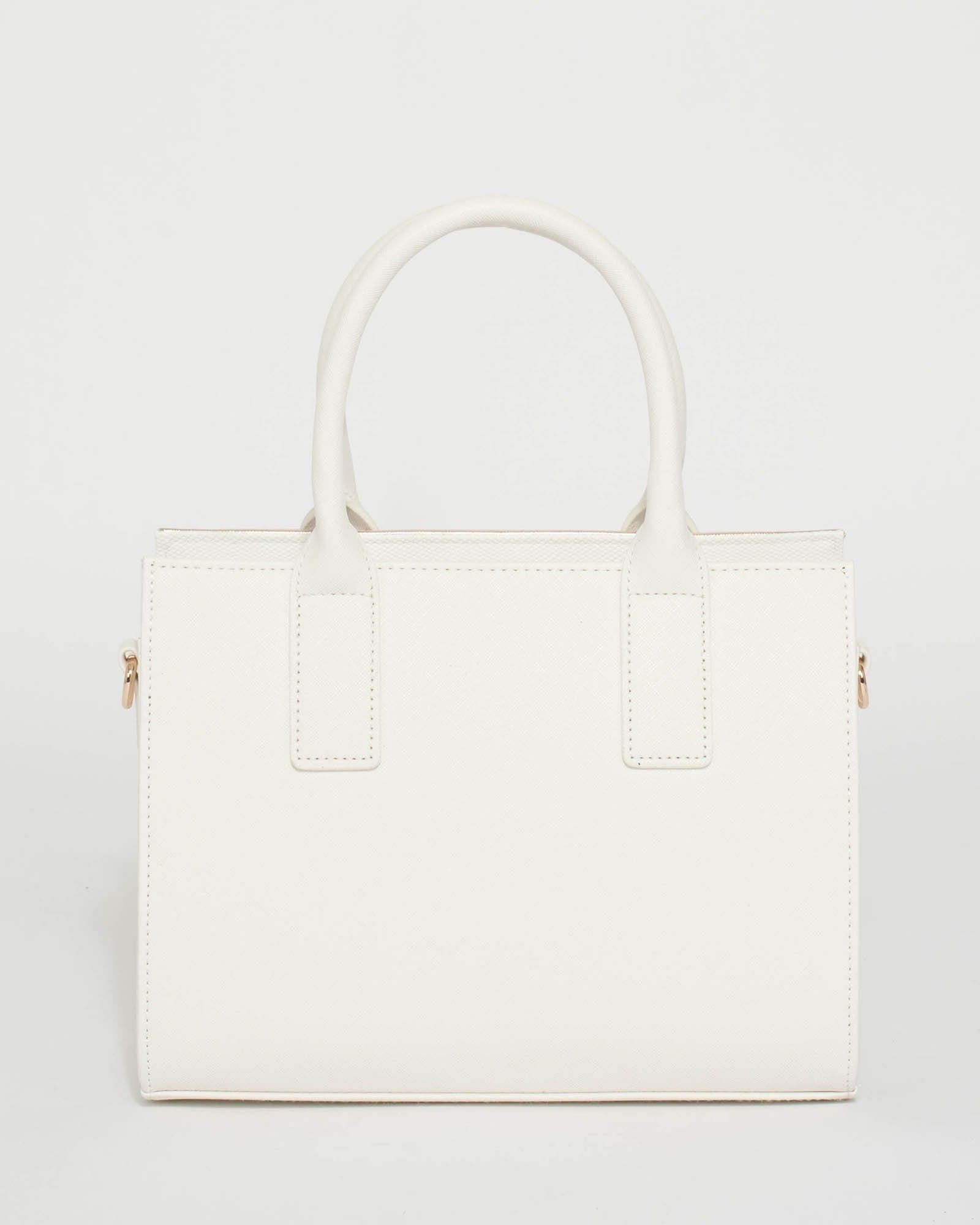 White Stef Cross Panel Mini Bag sold by Collete Hayman product image thumbnail 4