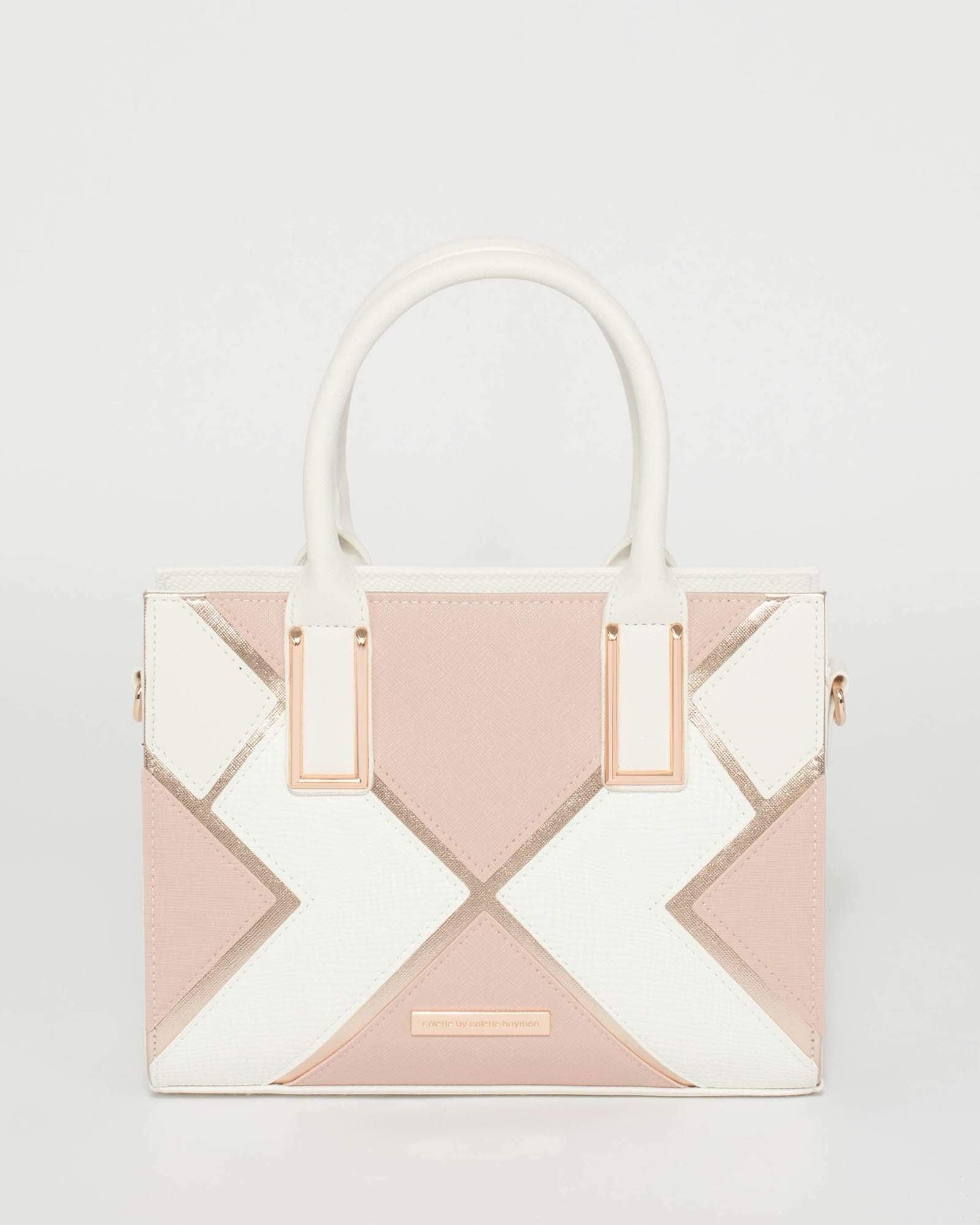 White Stef Cross Panel Mini Bag sold by Collete Hayman