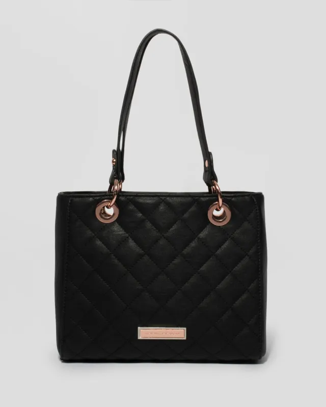 Black Nirvana Quilt Mini Tote Bag sold by Collete Hayman