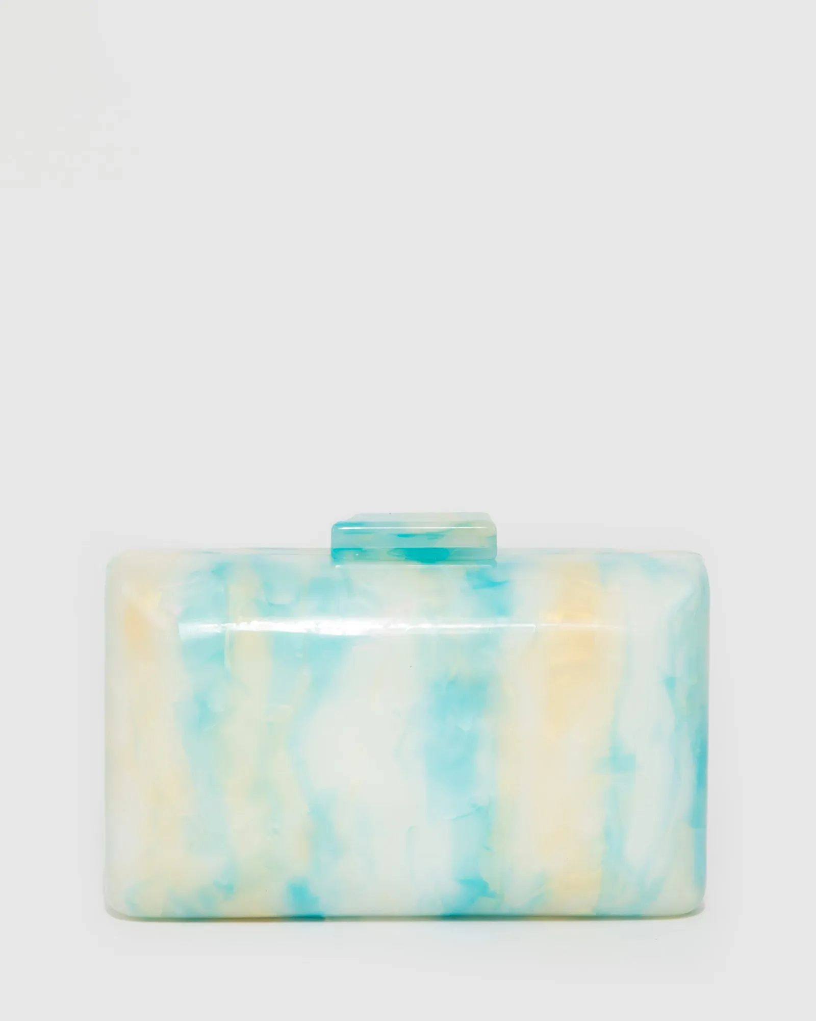 Multi Colour Olivia Acrylic Clutch Bag sold by Collete Hayman